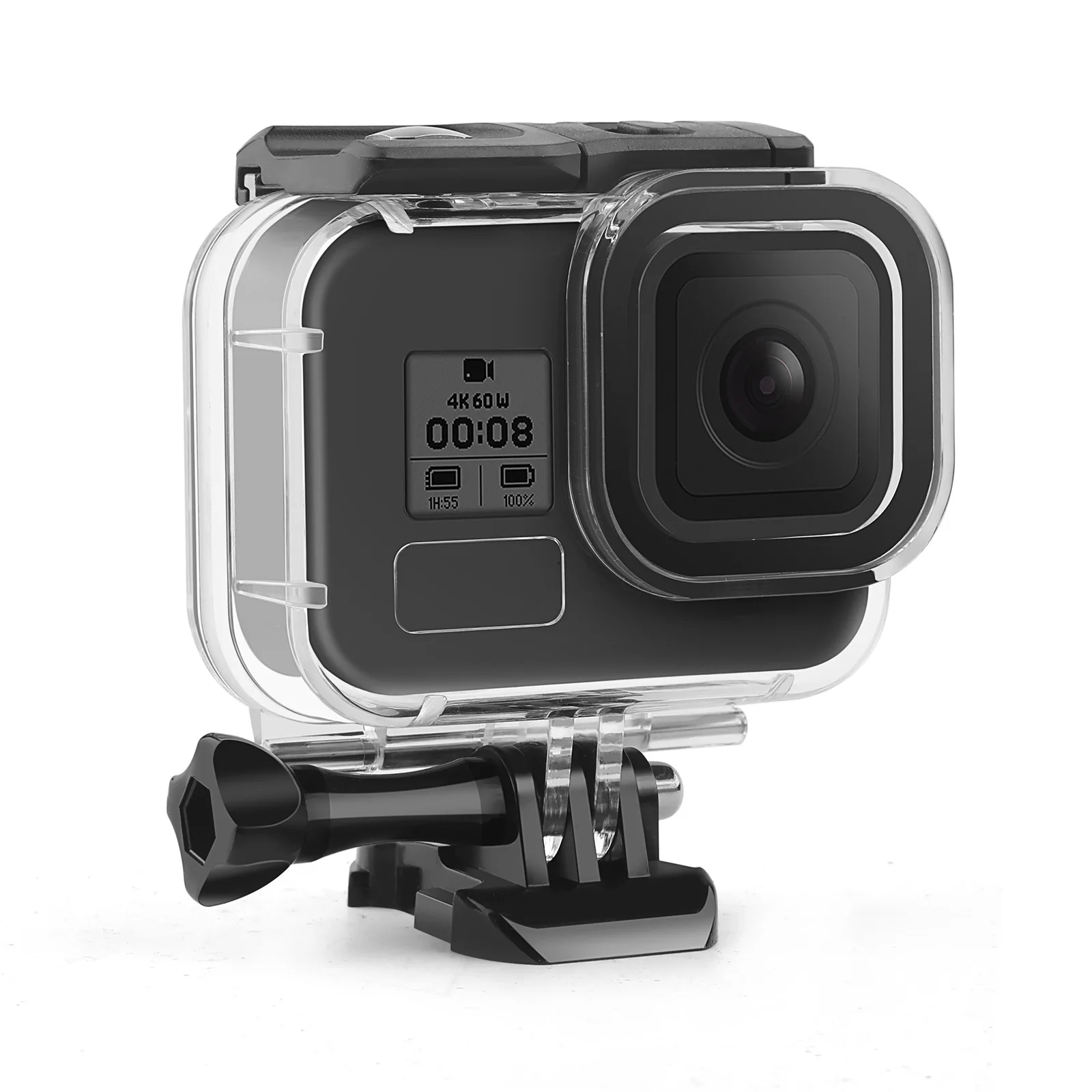 Водонепроницаемый корпус для gopro hero9 с кронштейном GoPro hero 8 5 6 7 аксессуары 45 м чехол подводной спортивной камеры