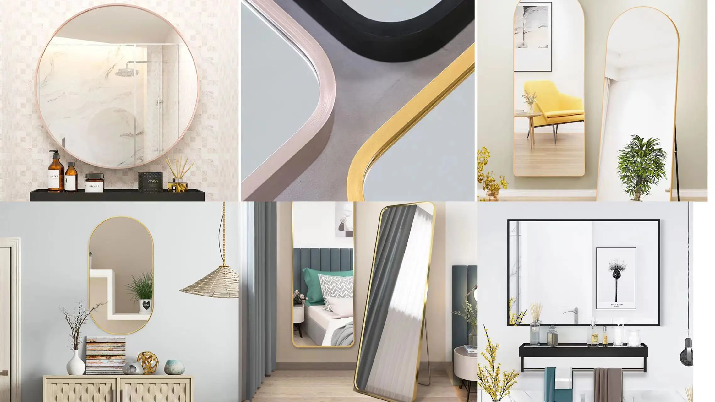 Best selling 24in 28in 30in 36in 40in wall mirror round mirror furniture