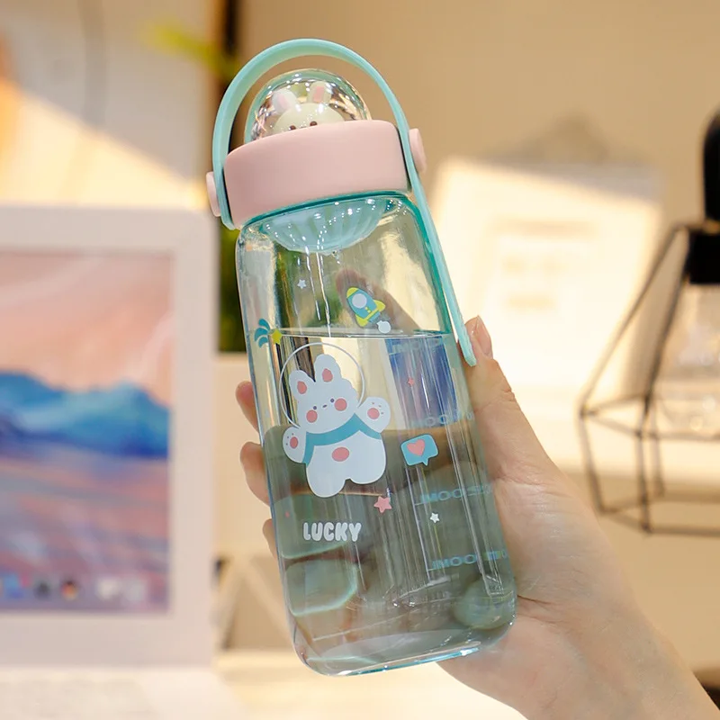 OEM welcome tritan kids plastic cartoon student drinking water bottle plastic sport water bottle