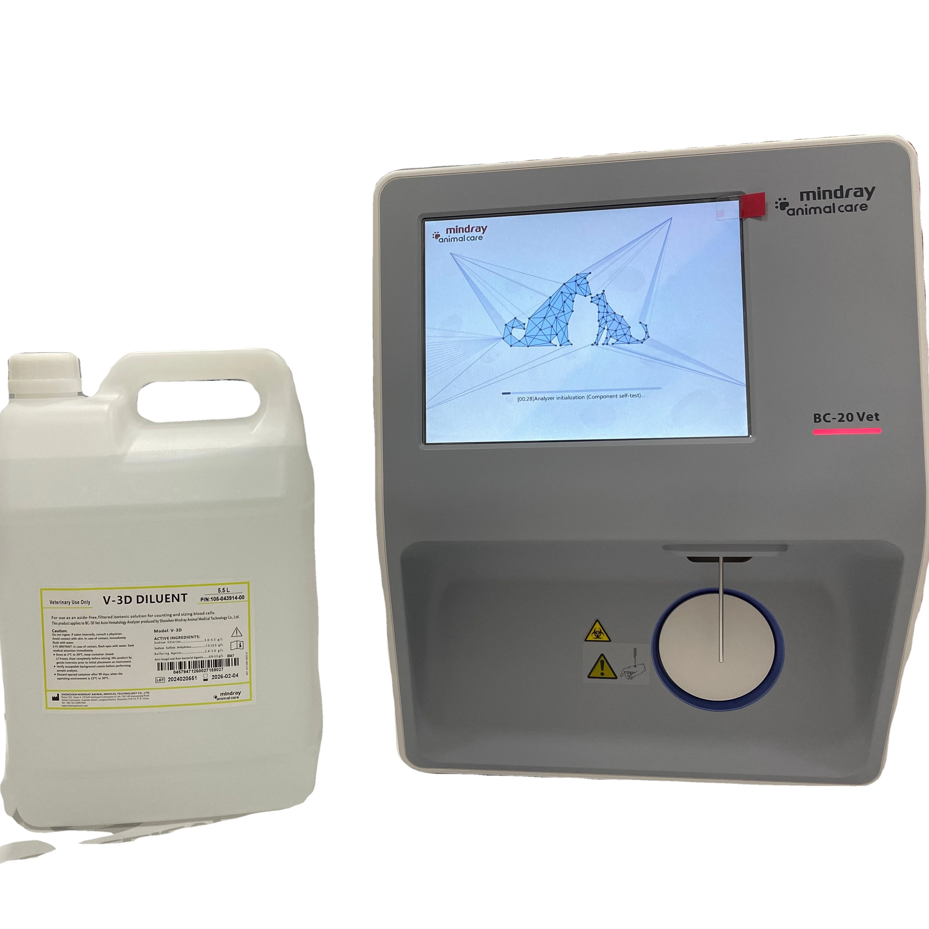 Mindray ORIGINAL Diluent V-3D Lyse V-3CFL for Animals Vet BC-20Vet BC-30VET BC-2800VET