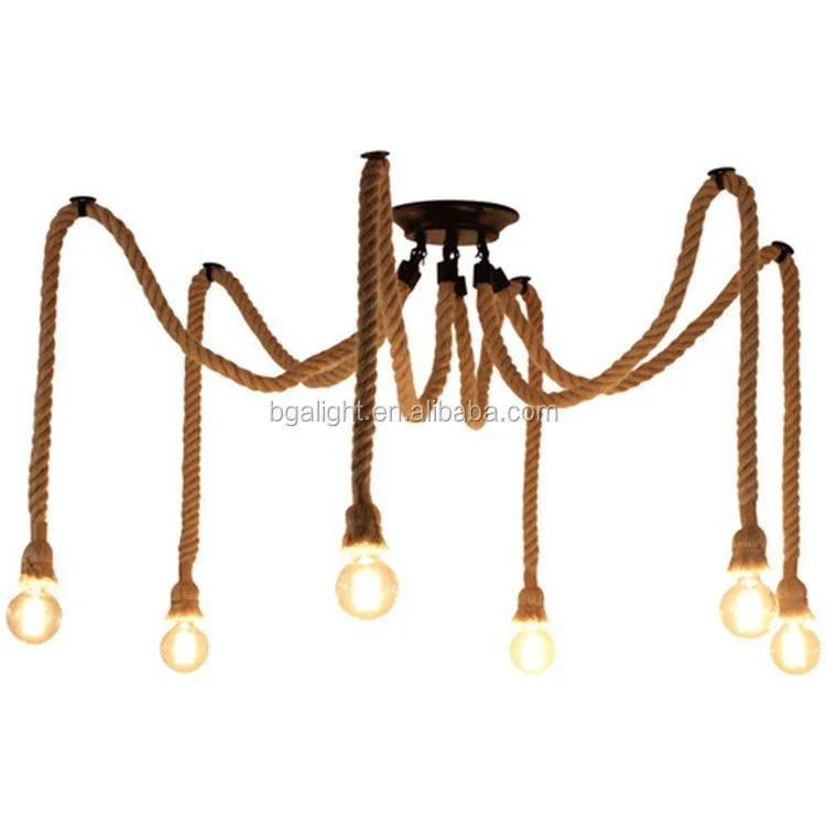 jute rustice hemp rope fabric linen electrical cable textile wire solid cotton cord 2 core for Decorative Pendant