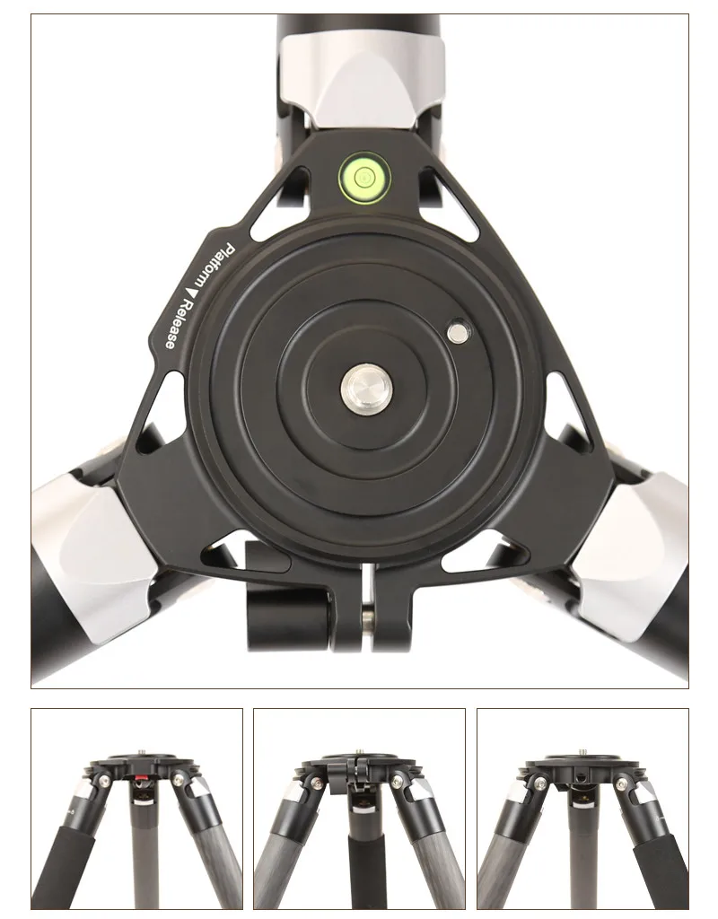 Large load bearing carbon fiber camera tripod hunting tripod stand