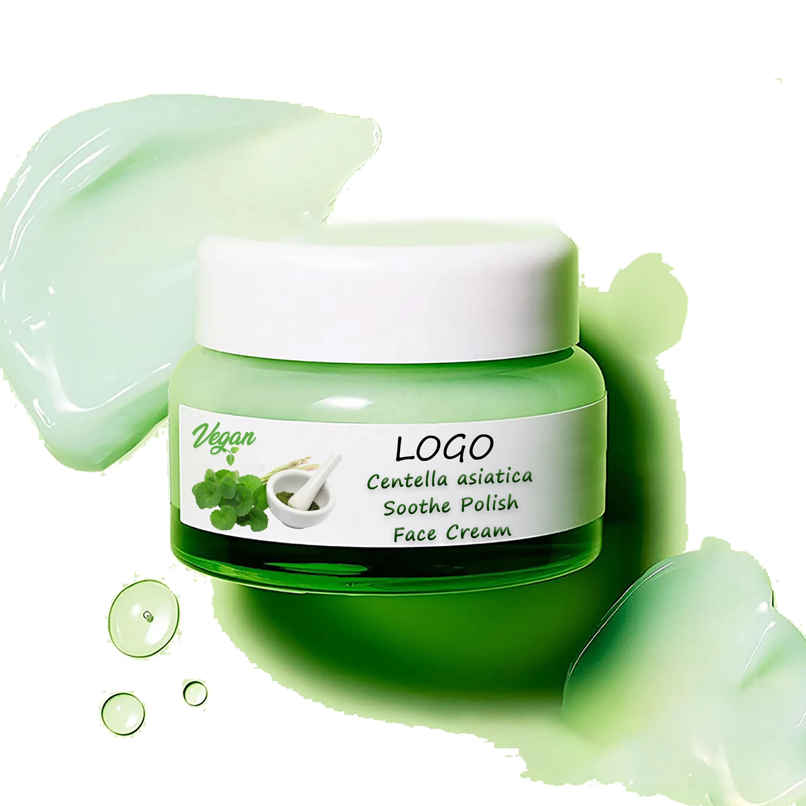 Private Label AHA/BHA Exfoliating Facial Cleanser Polish Cream for Refining Pores Skin Brightening