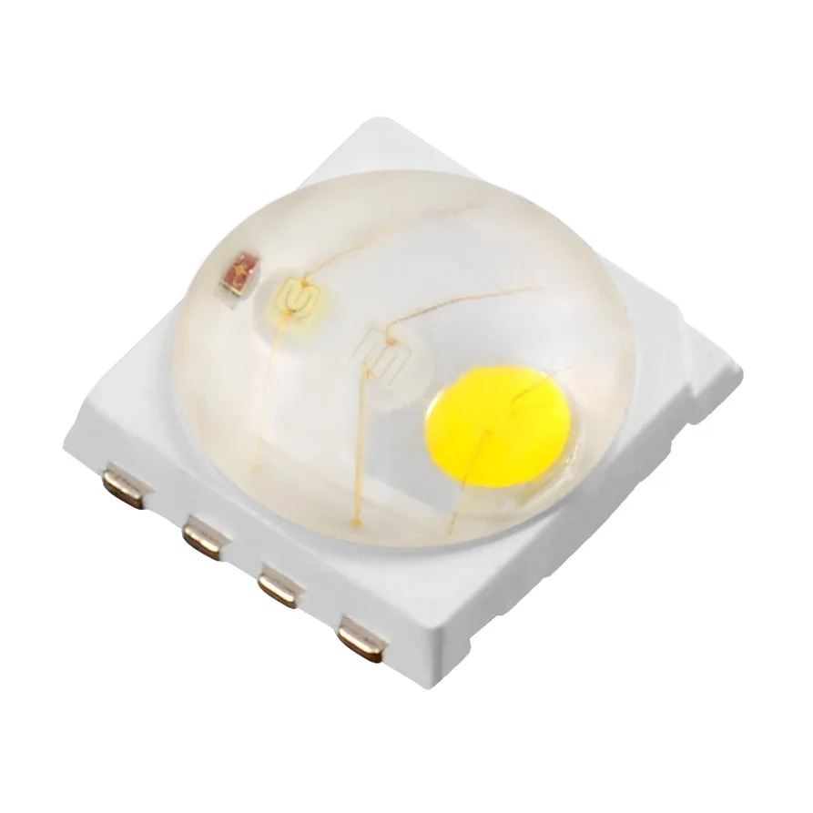 Best price Ball type TW chips 99.99% purity golden wire 120degree full color 2w RGBW SMD LED diode with lens