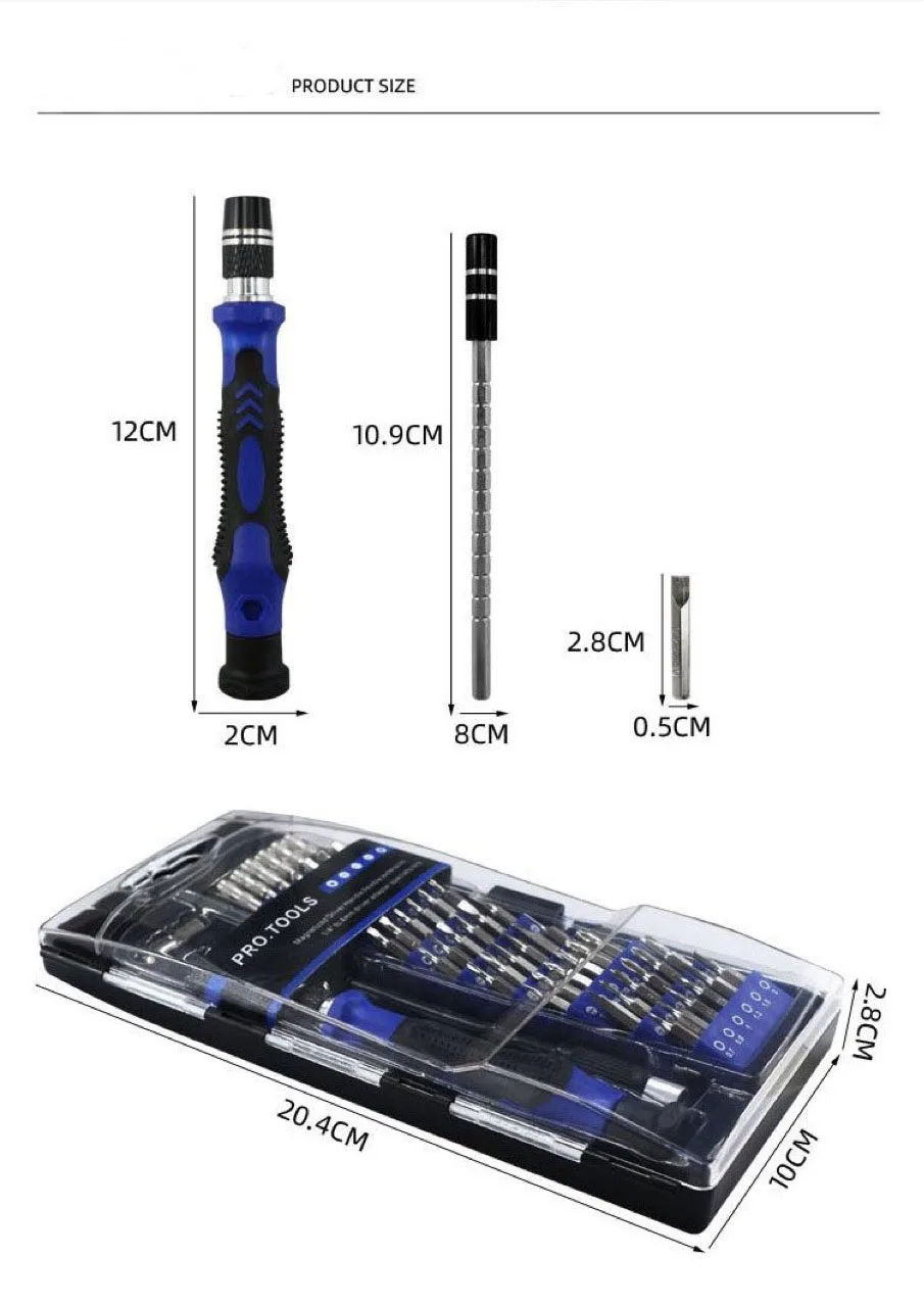 Multifunctional 58 in 1 Set of Household Screwdrivers Detachment Screwdriver Set with 54 Bits