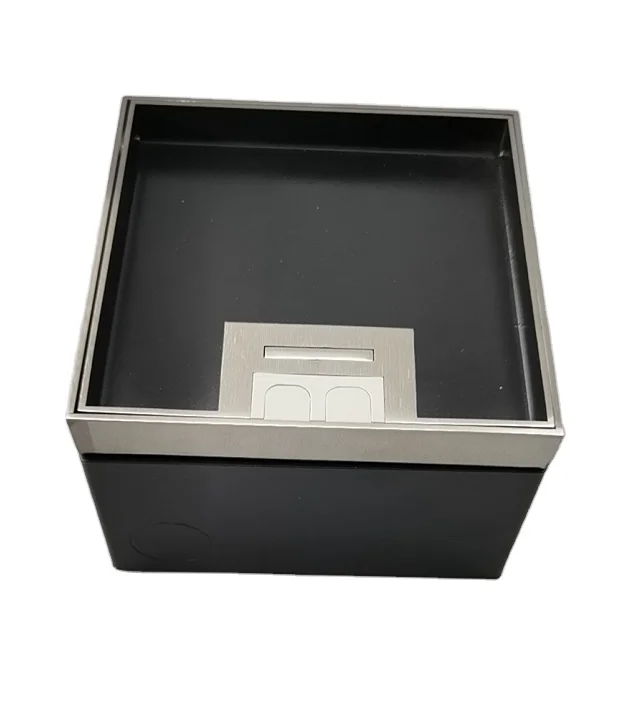 Recessed design floor power sockets exhibition power outlet floor socket box with USA socket