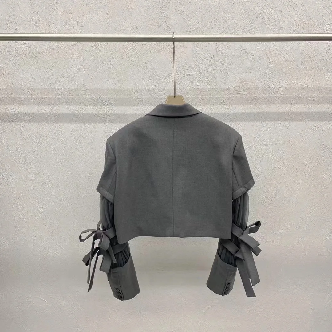 TNFS Women Suits Skirts And Tops Single Button  Blazer skirt set Coat High Waist Loose Casual Skirts Two Piece Sets Spring 2023