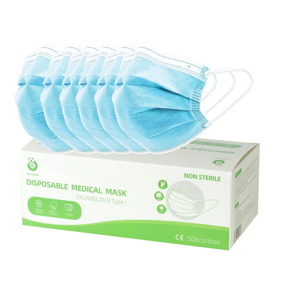 Fashionable Masks In Stock China Facemask 3 Ply Earloop Masque Doctor Disposable Skin Care Medical Mask
