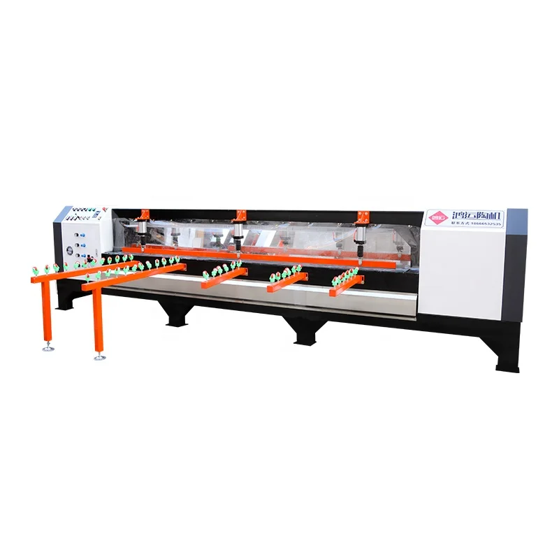 Hoyun stone chamfering machine large format tile slab joint45 mitre chamfer machine cutting and grinding stone machine