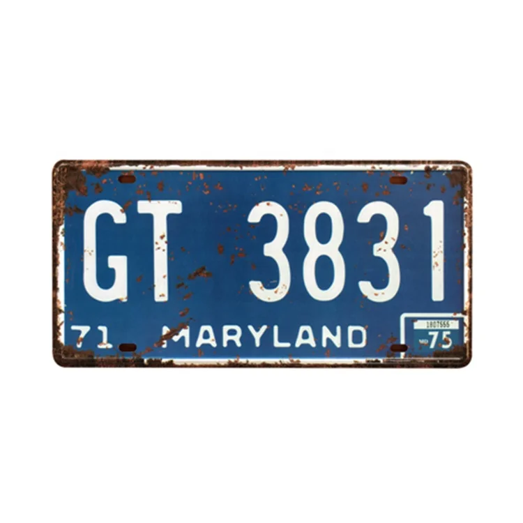 Hot United States Home Decor Tin Signs Bar Pub Cafe Decor Metal Sign Car License Plate