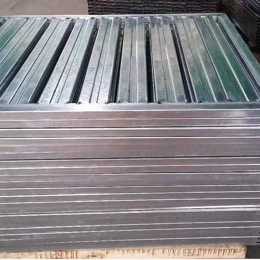 Warehouse Storage  Racks Galvanized Heavy Duty Steel Pallet