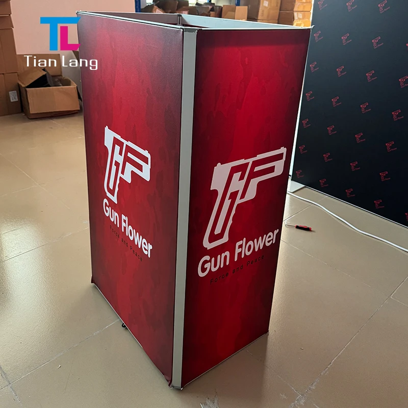 Нестандартный индивидуальный светодиодный рекламный стенд из алюминиевого сплава