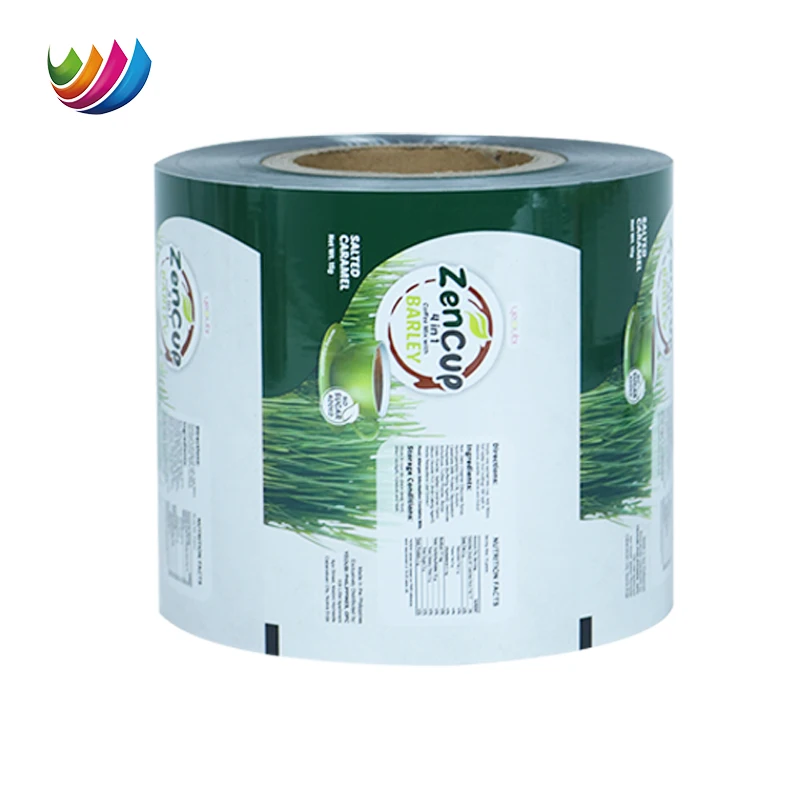Custom Printed Food Grade Aluminum Foil Flexible Hot Coffee Tea Powder Sachet Package Plastic Film Food Packaging Film Rolls