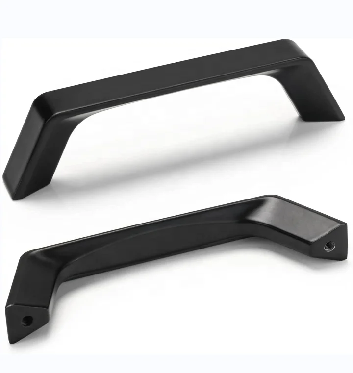 Handle and Knob CX140 Modern Kitchen Door Pulls Zinc Alloy Black Pull for Cabinet Kosin Hardware