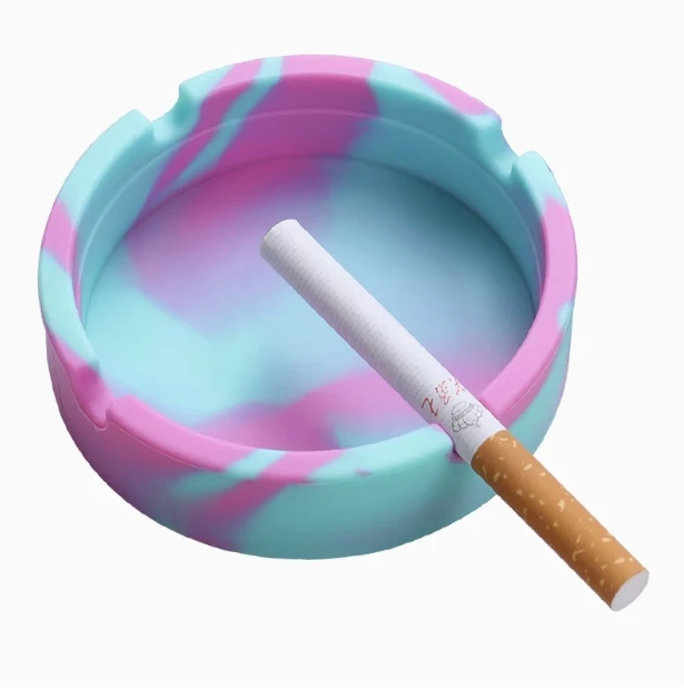 Smoking Accessories Cigarettes Unbreakable Silicone Ashtray Portable Ashtray