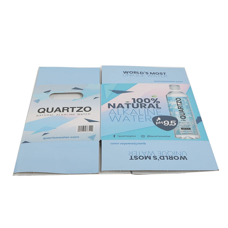 Color Moving Corrugated Carton Shipping boxes for water bottle Factory Delivery Brown Box Packaging
