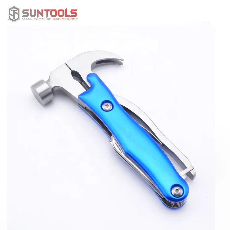 Hot-sale outdoor camping aluminum handle stainless steel high quality multi nail  claw hammer