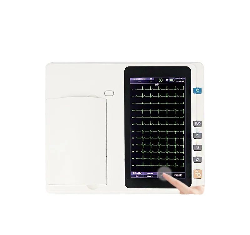 ЭКГ монитор Анализатор цена ЭКГ машина Имитация кабельной бумажной тележки 3 канала ЭКГ
