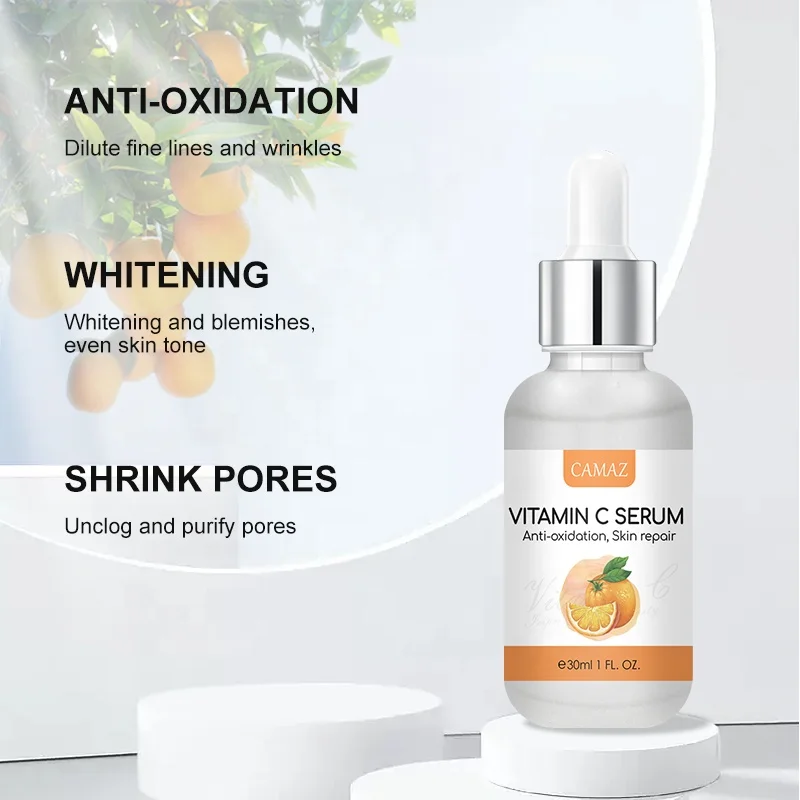 CAMAZ Factory Directly  Pure VC Serum For Face Glow Serum Removes Dark Spot Acne, Anti-aging Oxidant Serums For Woman
