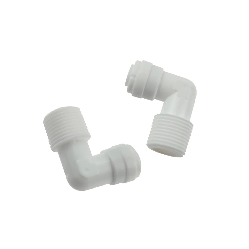 Plastic Male Elbow Tube O.D1/4  Thread1/8 male Quick Connect Fitting for Water Purifiers RO Water Systems