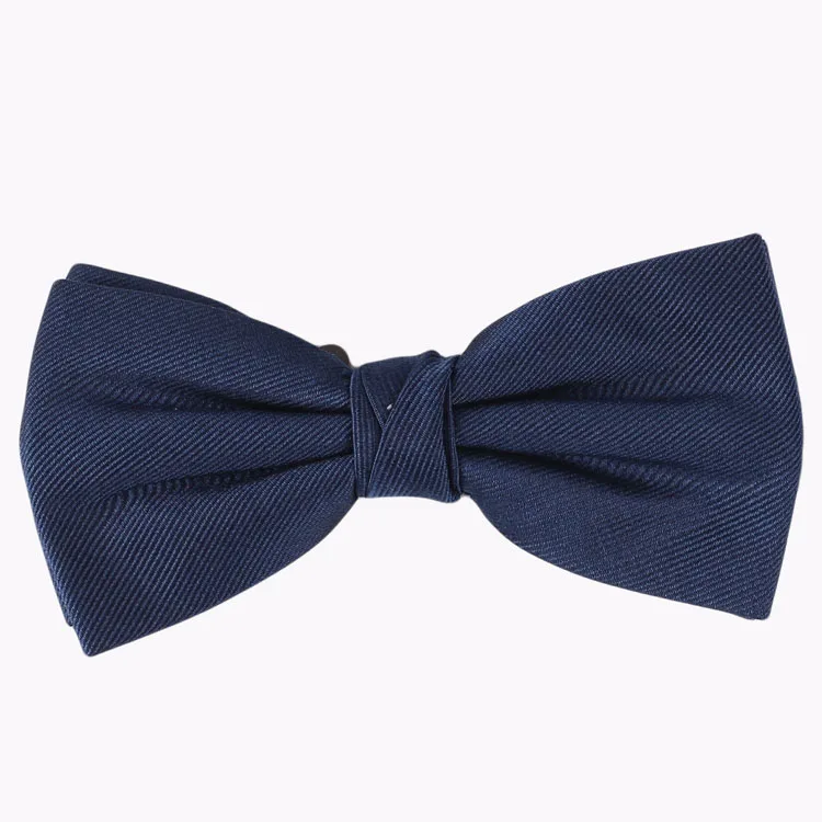 2024 Hot Selling Custom Solid Pattern Silk Jacquard Men Wedding Bow Tie New For Men For Party