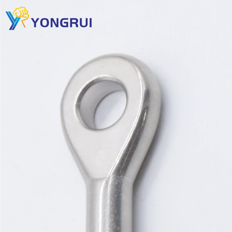 Top Quality Wire Rope Fittings Rigging Hardware Railing Cable Stainless Steel Eye Swage