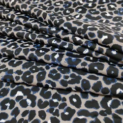custom printing leopard recycled polyamide elastane designer 4 way stretch 82% nylon spandex printed fabric for swimwear