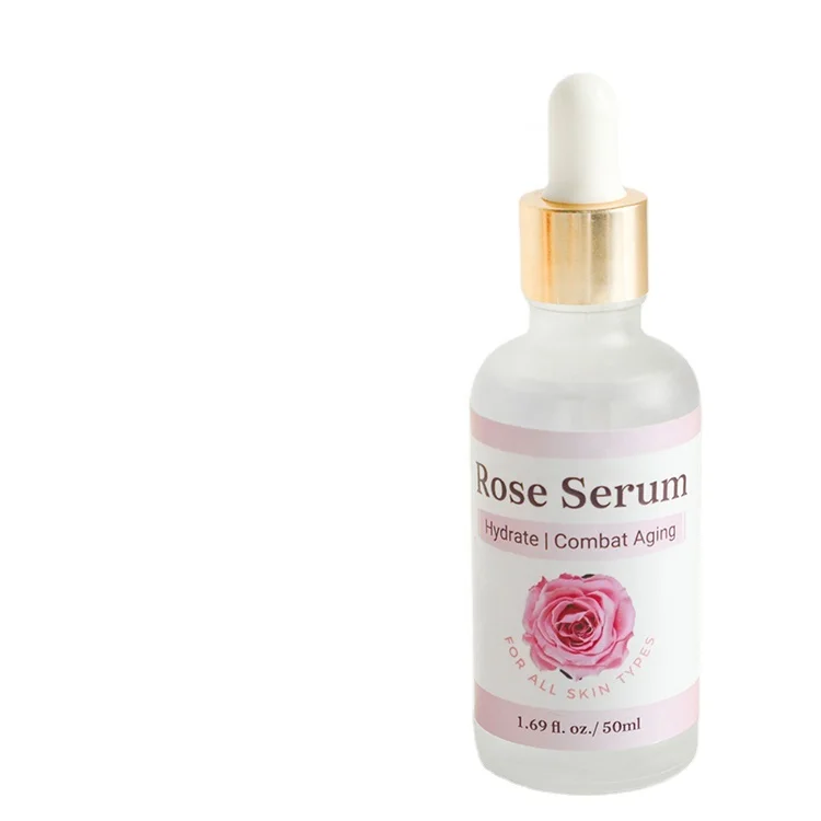 bleaching Wholesale OEM private label 100% pure hyaluronic acid facial skin care  whitening natural organic rose serum