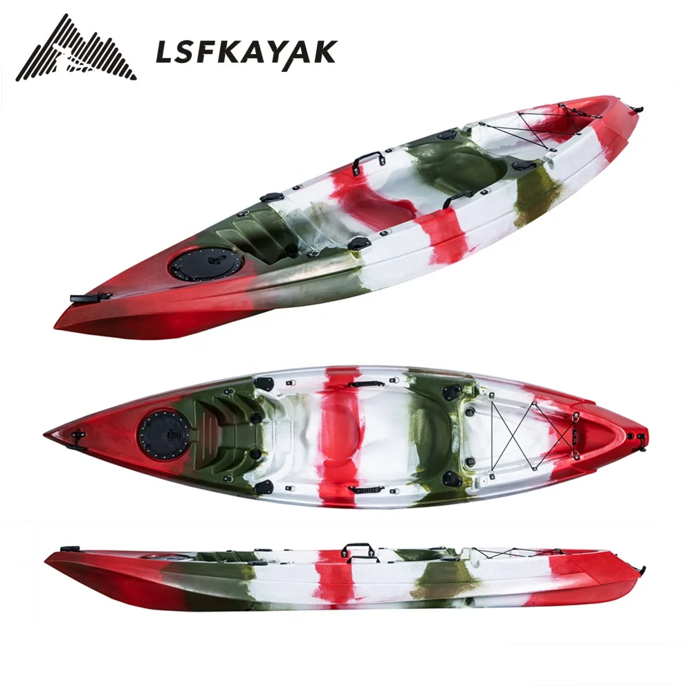 LSF оптовая продажа новый обновленный дизайн 9 6 футов 1 человек одиночная сидячая на верхушке рыболовная лодка байдарка с