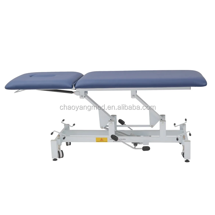 Chaoyang Medical 2 Section Hydraulic Couch Examination Massage Table Therapy Physiotherapy Bed Treatment Table