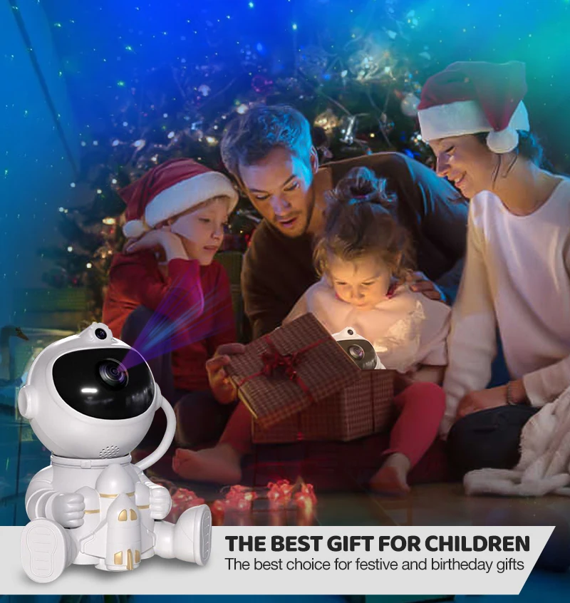 Ocean Wave Space Usb Robot Aurora Moon Sky Real Lamp Starry Smart Home Led Night Light Stars Astronaut Projector For Bedroom