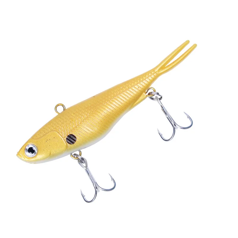 Wholesale 95Mm 20G Artificial Soft Lure With Vmc 3X Hooks Vibe Fishing Lure