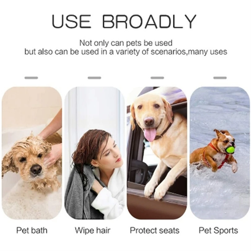 Super Absorbent Quick Drying Towels Microfiber for Dogs Cats for Allow Pets to Dry Off Quickly After Bathing Pet Bath Towel