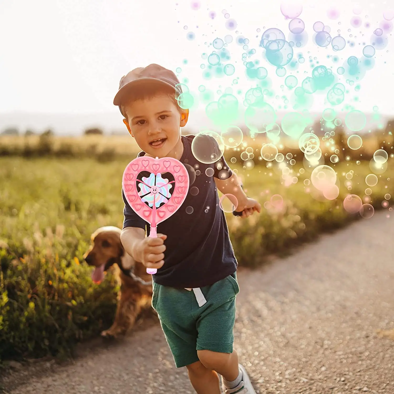 Wand Windmill Bubble Refill Solution Bubble Gun for Kids Bubble Blower for Blaster Party Favor Summer Gift Outdoors  Toys