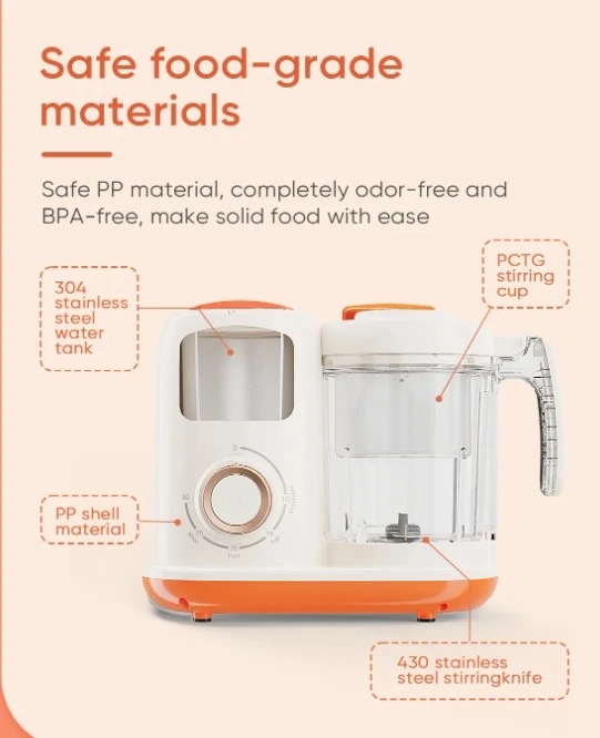 Smart baby food processor multi function