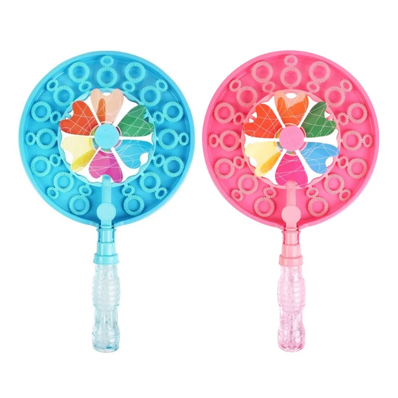 2022 Детская Новая Стильная красочная ветряная мельница, машина для пузырей, летние пляжные игрушки, палочка для мыльных пузырей