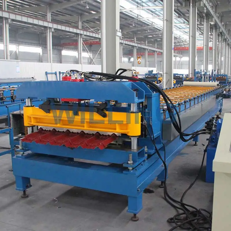 New Steel Tile Roll Forming Machinery for Roof Essential Components Included for Building Material Industries