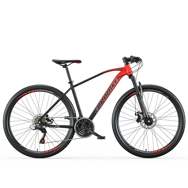 EUROBIKE X3 29 дюймов 21 скорость из углеродистой стали горный велосипед mtb