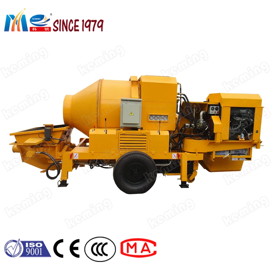 Self Loading Concrete Pumps Mobile Concrete Mixer With Pump