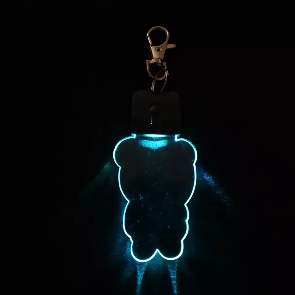 Акриловый брелок для ключей из нержавеющей стали