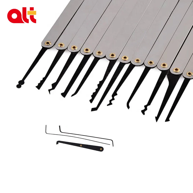 12 Piece Honest Car Decoder Unlocking Lock Pick Set Locksmith Tool With Practice Transparent Padlock