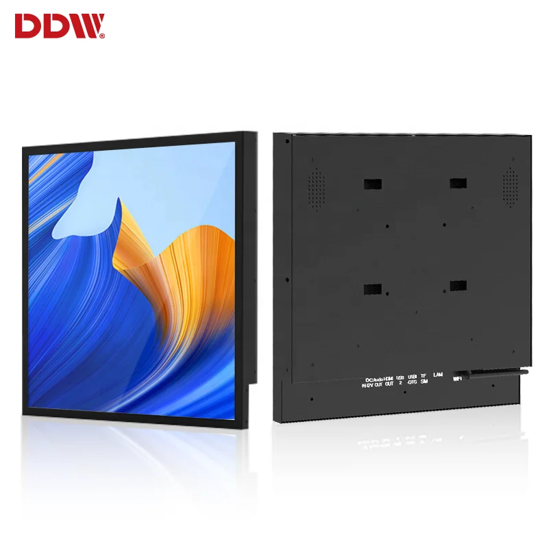 22 28 32 Inch Ultra Thin 1920x1920 Resolution Art Square IPS Advertising TV Screen Monitor Square LCD Display