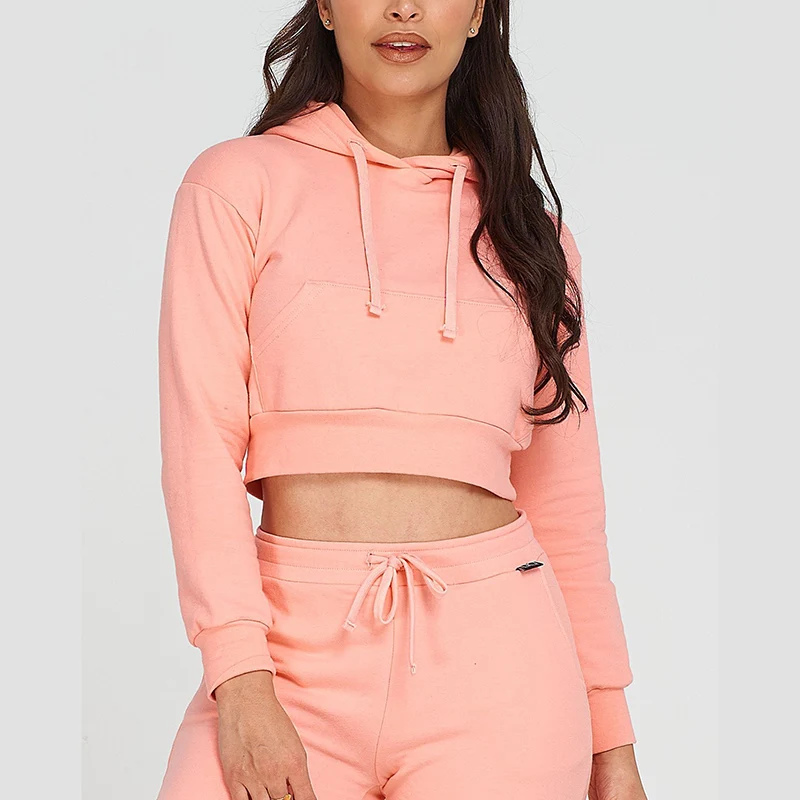 high quality women sweatsuit set tracksuit sweatpants and hoodie set Training & Jogging Wear