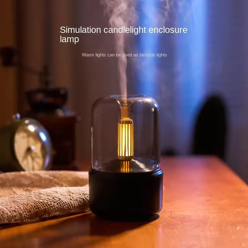 Portable Mini Aroma candle lamp aromatherapy machine usb household desktop atmosphere lamp small aromatherapy humidifier