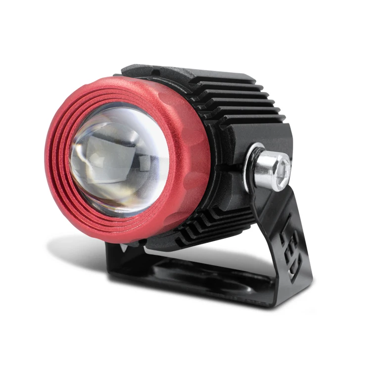 Automobile small steel gun LED laser fog lamp motorcycle headlamp dual color far near integrated spotlight led working lamp