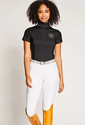 Breathable High-Quality Fabric Performance Classic Design Custom Short Sleeve Equestrian