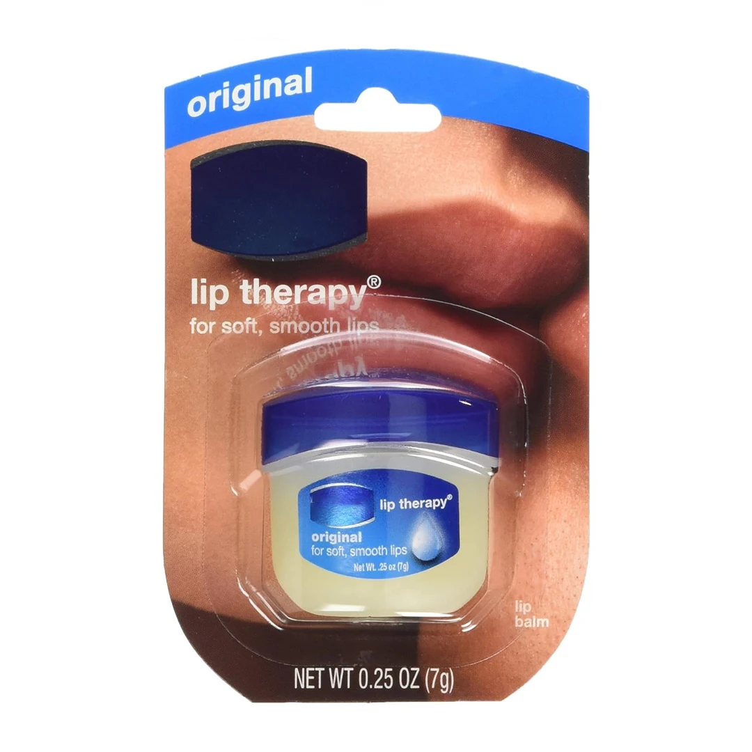 Vaseline ingredient lip balm organic natural moisturizing 2 flavors vegan plant anti-crack lip care jelly lip balm