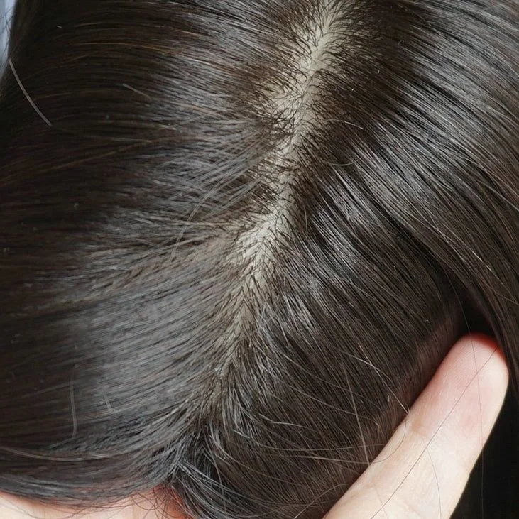 Chinese Factory Supply Light Chestnut Brown Color Loose Wave Skin Top Jewish Wig For Orthodox Jew Women