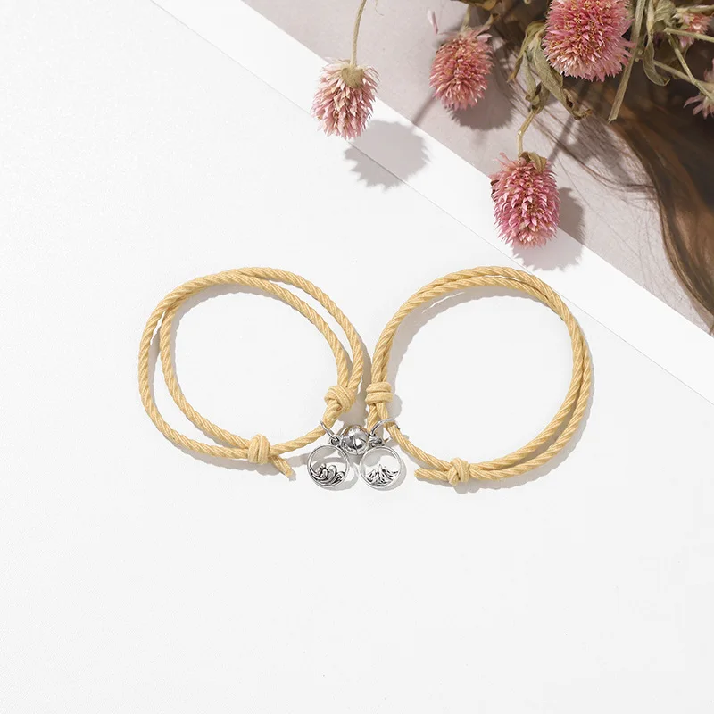 Shanmeng eachother пары привлекают пару небольших полос для мальчиков и подарки для подруг регулируемый браслет