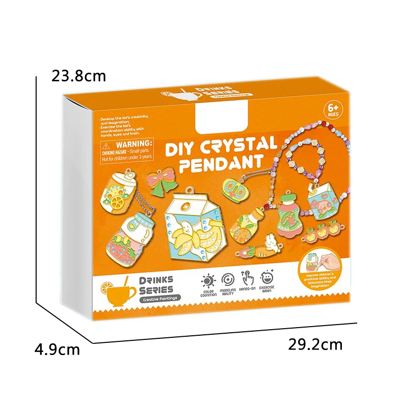 Handmade DIY Toy Crystal Glue Jewelry Education Drawing Toys Non baking Glue Painting Art Sets For Kids